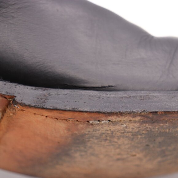 Vintage TUK Leather Boots 2 Buckle Black Leather Men\'s Size 11 Pull On Boots main image 10